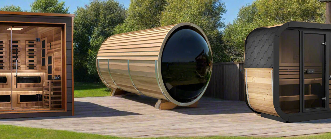 Bestselling indoor and outdoor saunas featuring traditional, infrared, barrel, and cabin styles.