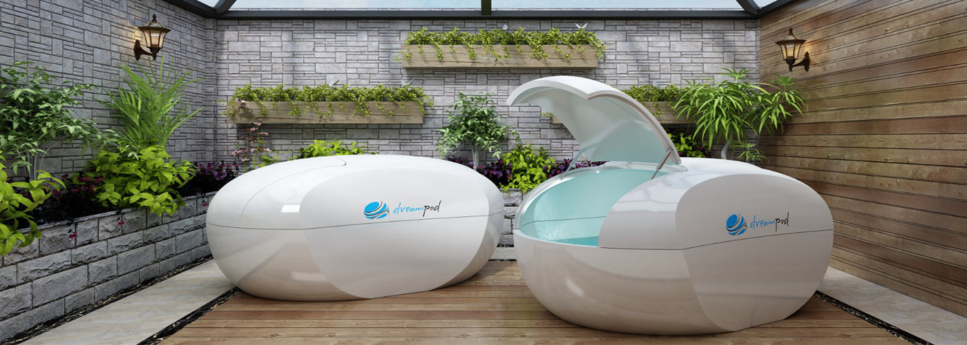 Elegant and classy Dreampod float tanks and cold plunges designed for deep recovery.