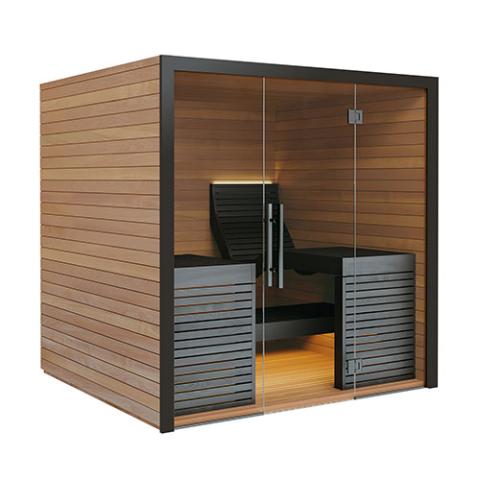 Auroom Relaxia 4 Person Indoor Sauna Kit - Thermo-Aspen