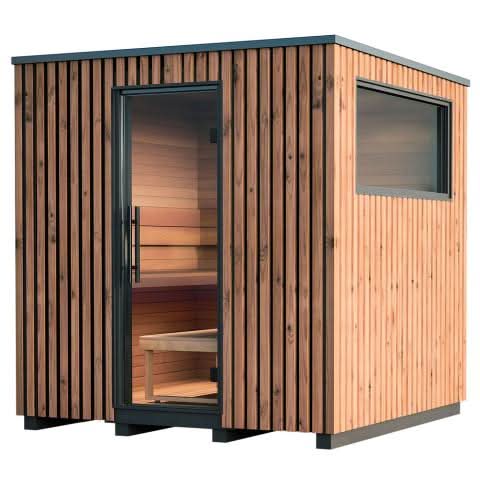Auroom Saunas Auroom Garda 6 Person Modular Outdoor Cabin Sauna - Thermo-Pine