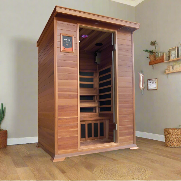 Sunray Saunas Sunray Sierra 2-Person Indoor Infrared Cedar Sauna