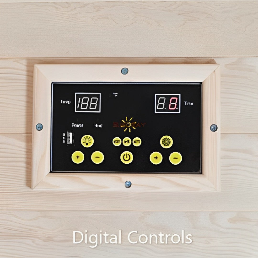 Sunray Saunas Sunray Savannah 3-Person Indoor Infrared Cedar Sauna