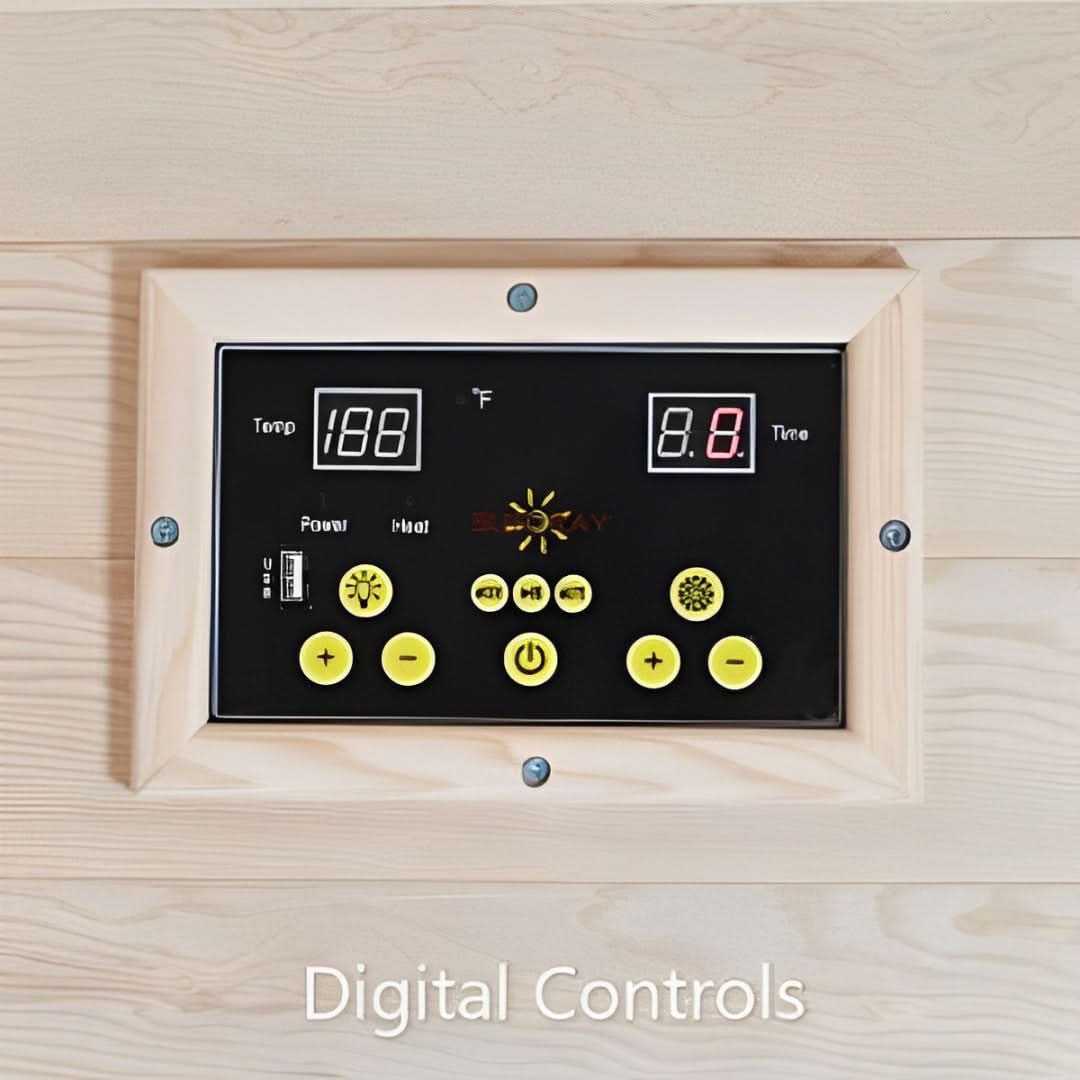 Sunray Saunas Sunray Savannah 3-Person Indoor Infrared Cedar Sauna
