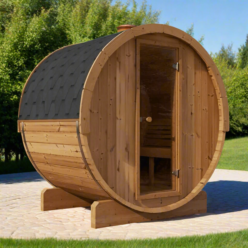 SaunaLife Saunas SaunaLife Model E6 3 Person Barrel Sauna