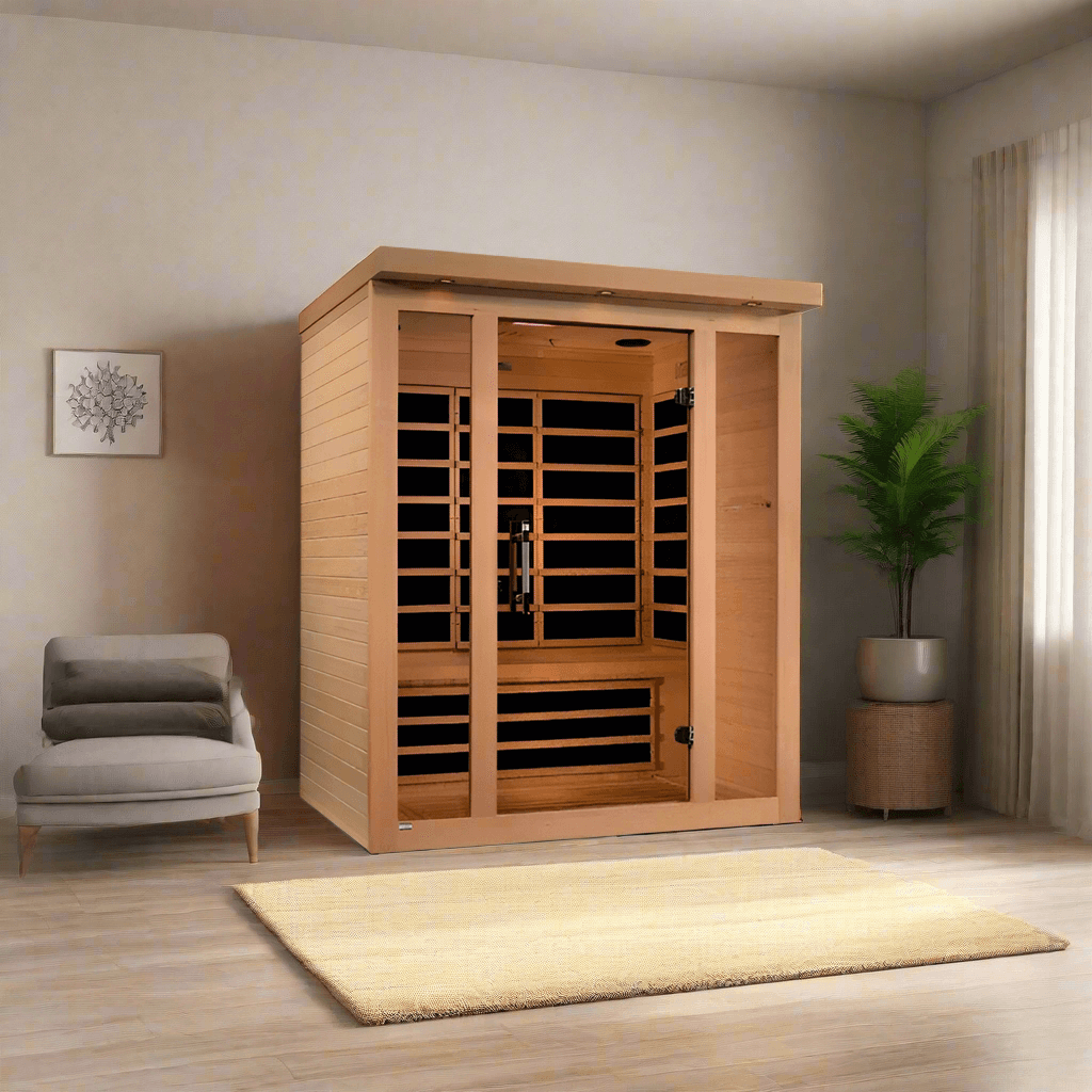 Golden Designs Saunas Golden Designs Dynamic Vila 3 Person Ultra Low EMF FAR IR Sauna (DYN-6315-02)