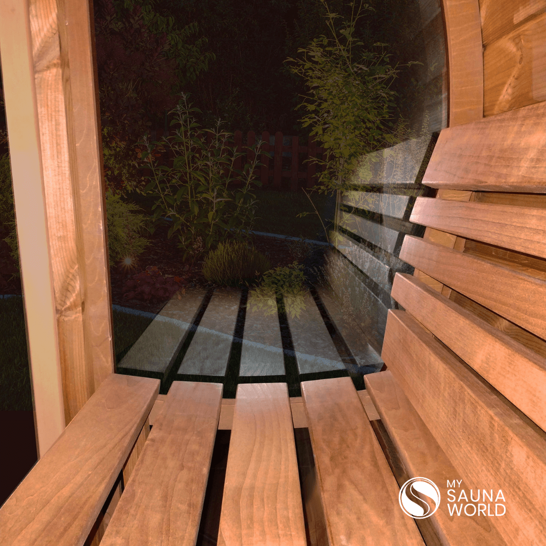 Forever Saunas Saunas Forever Saunas Thermally Treated 4-Person Sauna With Full Front Glass View - Ready to Ship!
