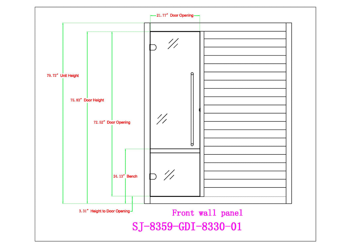 Golden Designs Saunas Golden Designs Soria 3 Person Indoor Hybrid Sauna (GDI-8330-01)