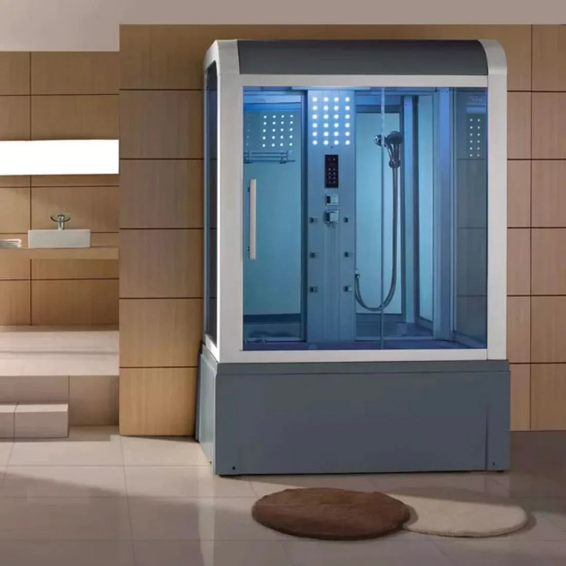 Mesa Showers Mesa WS-501 Yukon Steam Shower With Jetted Tub - 59"x 33.5"x 87"