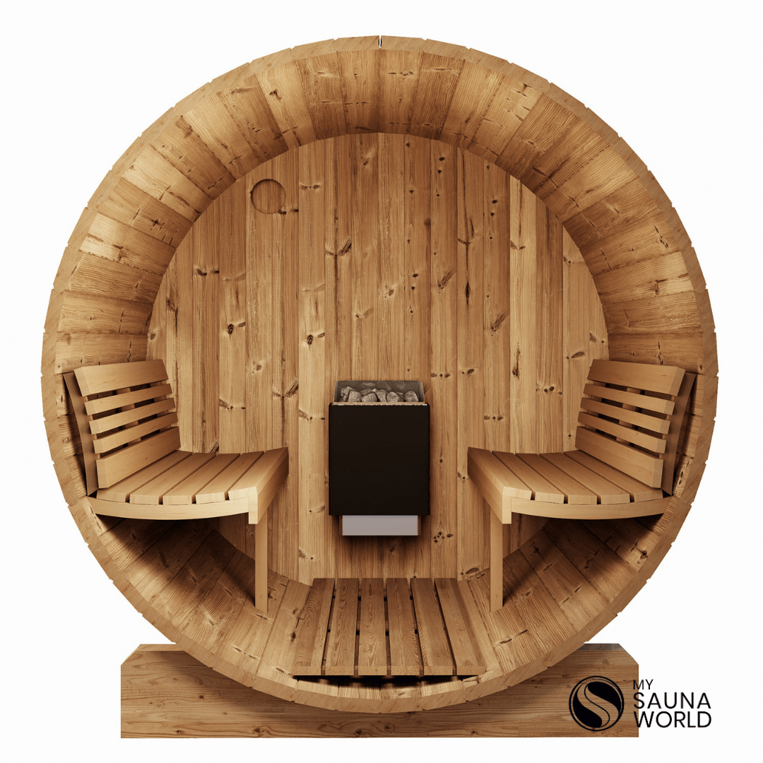 Forever Saunas Saunas Forever Saunas Thermally Treated 4-Person Sauna With Full Front Glass View - Ready to Ship!