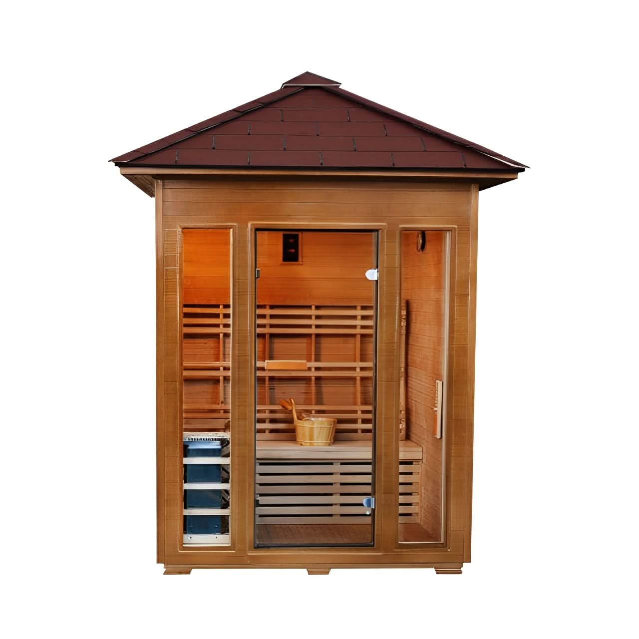 Sunray Saunas Sunray Waverly 3-Person Outdoor Traditional Sauna