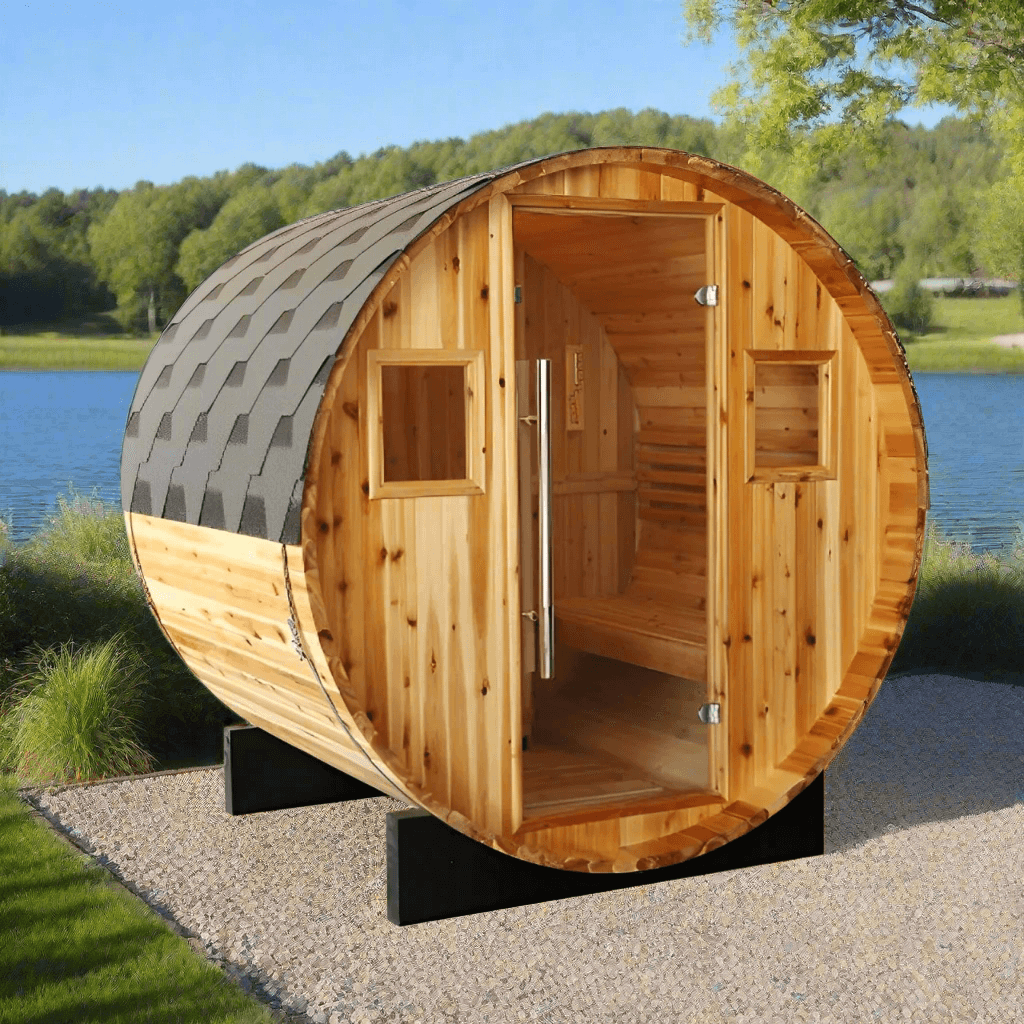 Sunray Traditional Saunas Sunray Aurora 2-4 Person Barrel Sauna