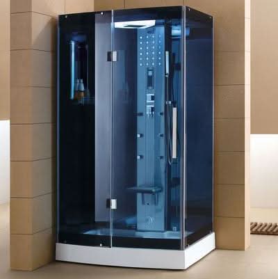 Mesa Showers Mesa WS-300A Steam Shower - 47"W x 35"D x 85"H (Blue Glass)