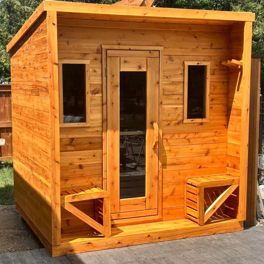 True North Saunas Saunas True North Canadian Made 5 Person Outdoor Traditional Cabin Sauna