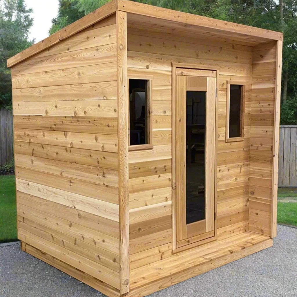 True North Saunas Saunas True North Canadian Made 5 Person Outdoor Traditional Cabin Sauna