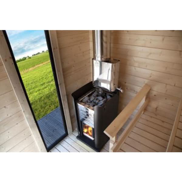 Harvia Heaters Harvia Pro 20 SL Wood Burning Sauna Stove with Firebox Extension