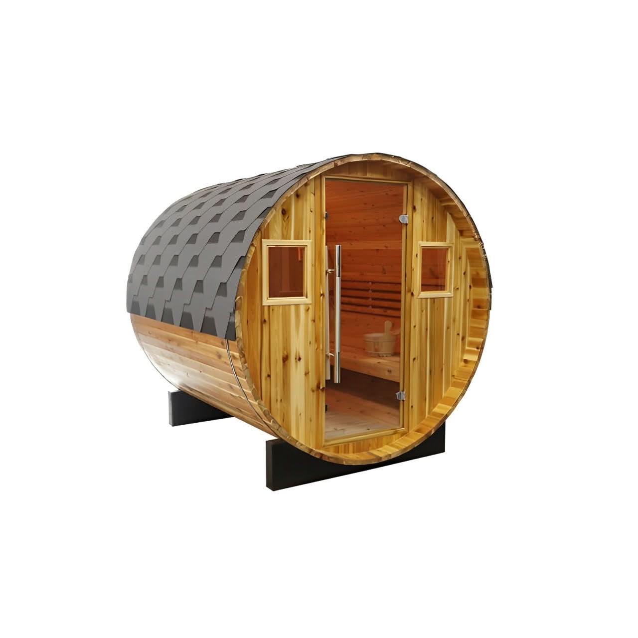 Sunray Traditional Saunas Sunray Galley 4-Person Traditional Barrel Sauna