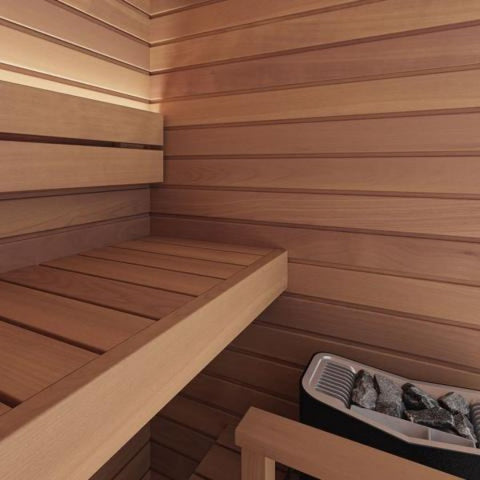 Auroom Cala Glass Mini Sauna Kit -Thermo-Aspen