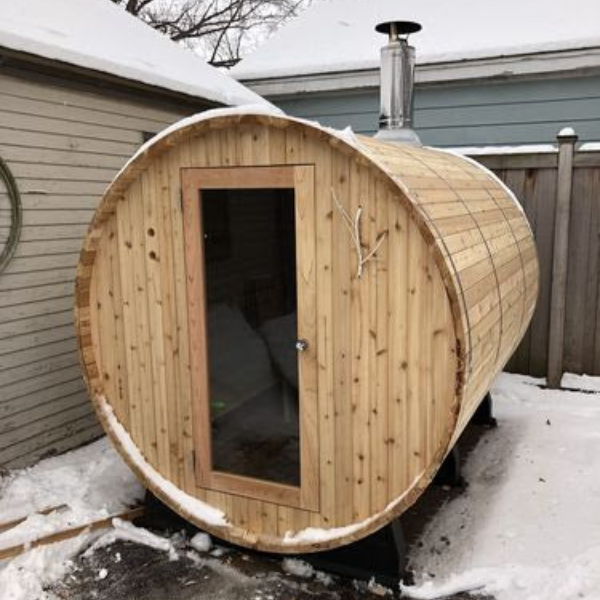 Almost Heaven Saunas Almost Heaven Lewisburg 6-8 Person Standard Barrel Sauna