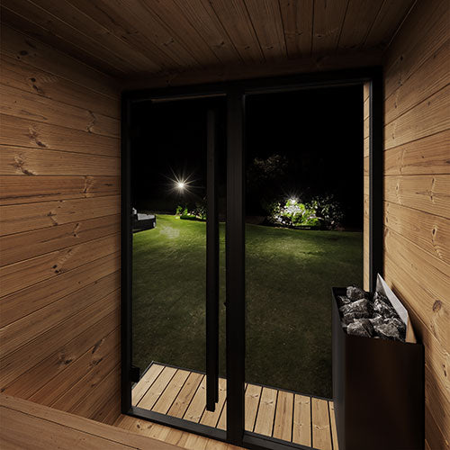 SaunaLife Saunas SaunaLife Model GL4B 4 Person Garden Luxury Series Outdoor Sauna (Paint Included)
