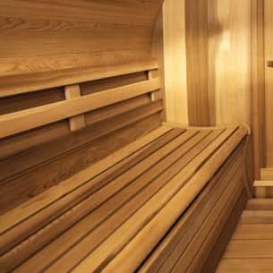 Dundalk LeisureCraft Saunas Dundalk LeisureCraft Panoramic Sauna Knotty Cedar - Wood Heated