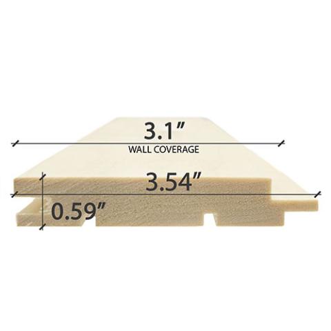 ProSaunas Accessories Prosaunas Aspen 1x4 T&G STS4 Wall Cladding