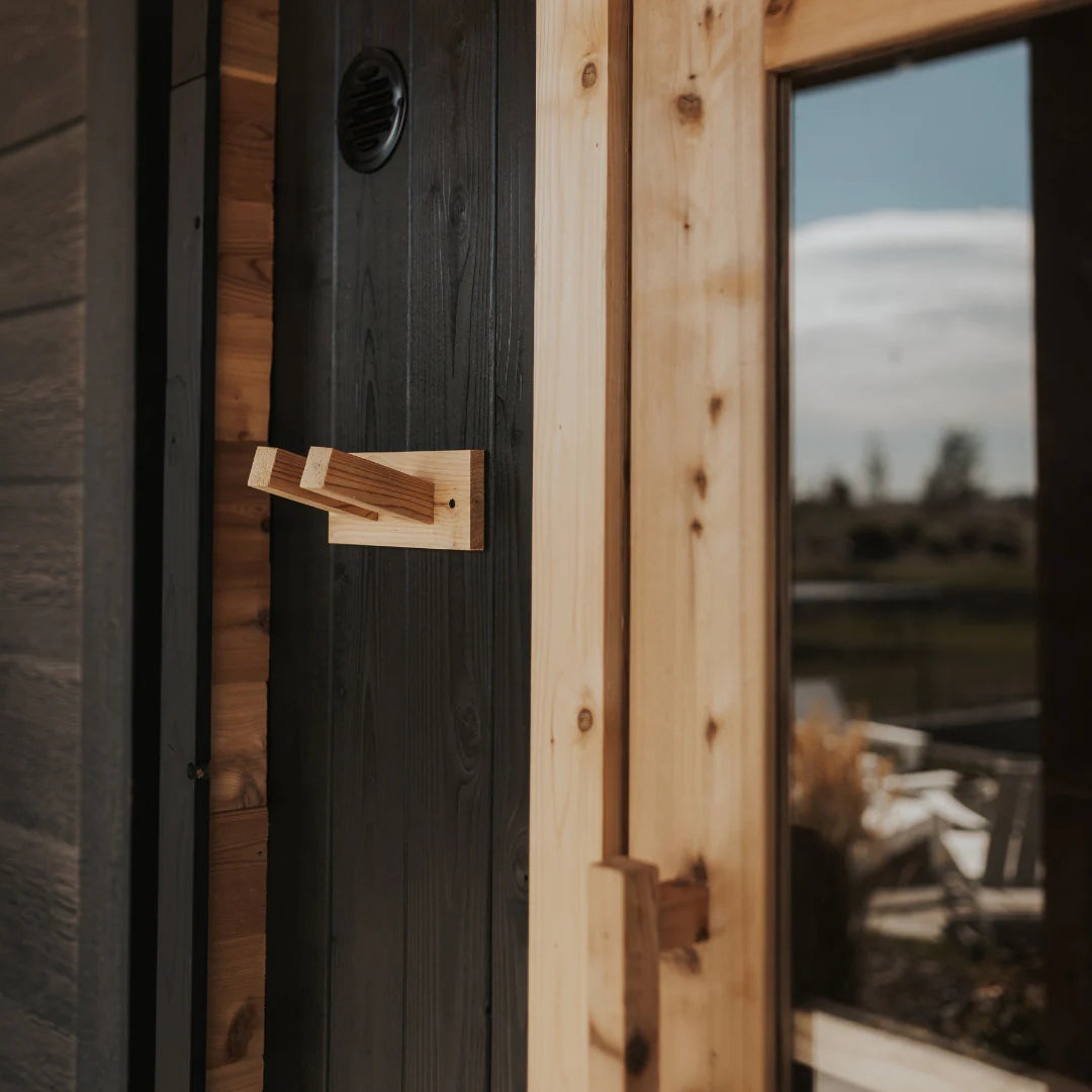 Sweat Kingdom Saunas Sweat Kingdom The Sweat Pod 2-4 Person Traditional Outdoor-Indoor Sauna Blackout Edition