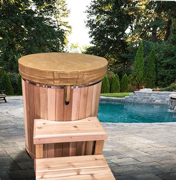 Dundalk LeisureCraft Cold Plunge Tubs Dundalk LeisureCraft The Arctic Cold Plunge Tub - Knotty Red Cedar