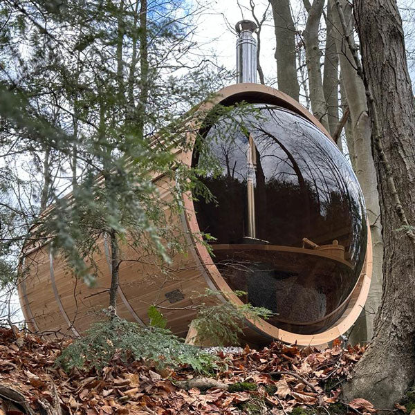 Dundalk LeisureCraft Saunas Dundalk LeisureCraft Panoramic Sauna Knotty Cedar - Floor Standing Sauna Heater