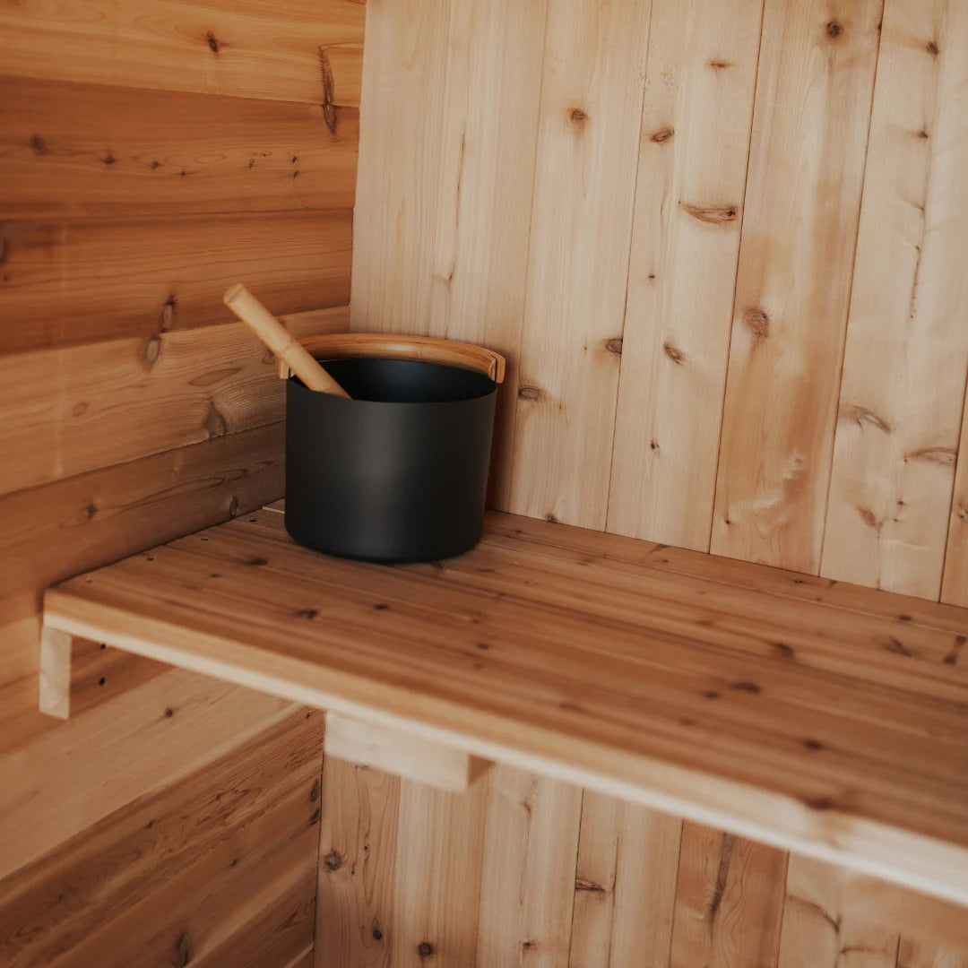 Sweat Kingdom Saunas Sweat Kingdom The Sweat Pod 2-4 Person Traditional Outdoor-Indoor Sauna Blackout Edition