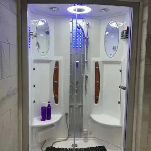 Mesa Showers Mesa WS-803A 2 Person Walk-In Steam Shower - 54"L x 35"W x 85"H