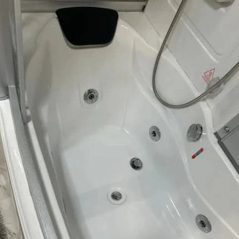 Mesa Showers Mesa WS-807A 2 Person Walk-In Steam Shower with Jetted Tub - 67"L x 35"W x 86"H