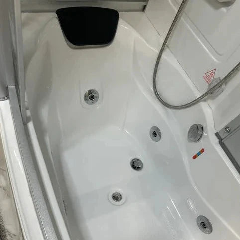 Mesa Showers Mesa WS-807A 2 Person Walk-In Steam Shower with Jetted Tub - 67"L x 35"W x 86"H