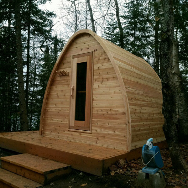 Dundalk LeisureCraft Knotty Cedar POD Sauna - My Sauna World