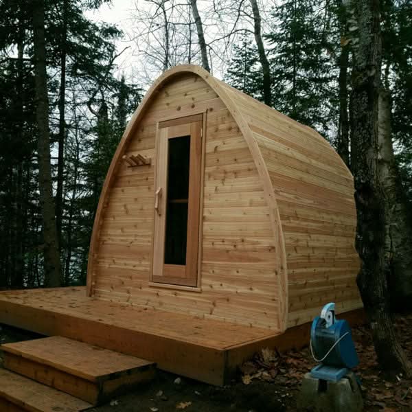 Dundalk LeisureCraft Saunas Dundalk LeisureCraft Knotty Cedar POD Sauna