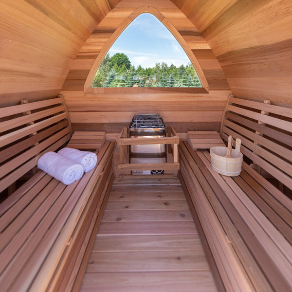 Dundalk LeisureCraft Saunas Dundalk LeisureCraft Knotty Cedar POD Sauna