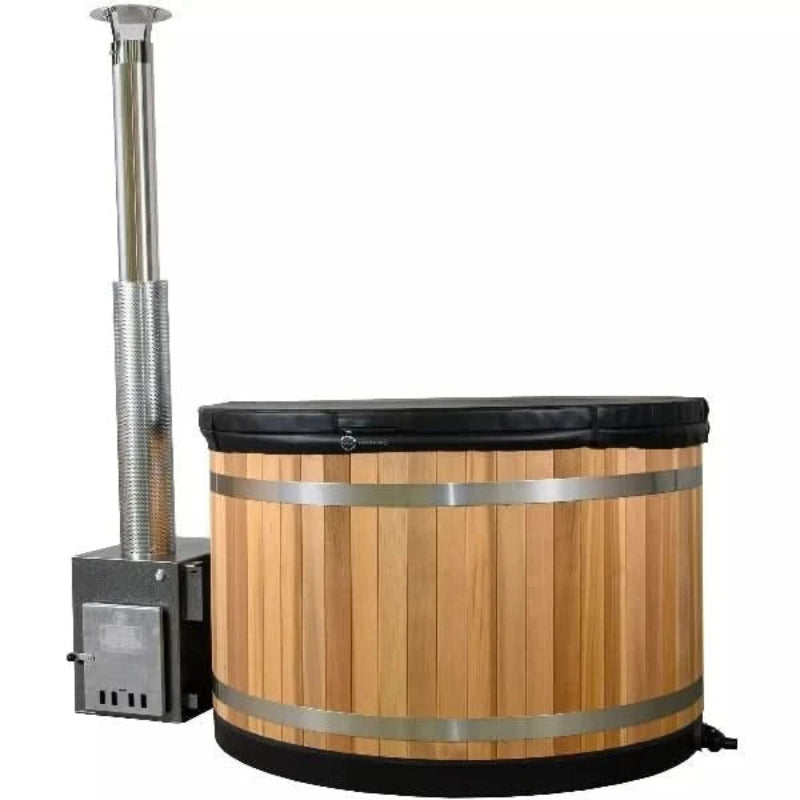 Almost Heaven Hot Tubs Almost Heaven Kirami 4 Person Wood Fired Hot Tub