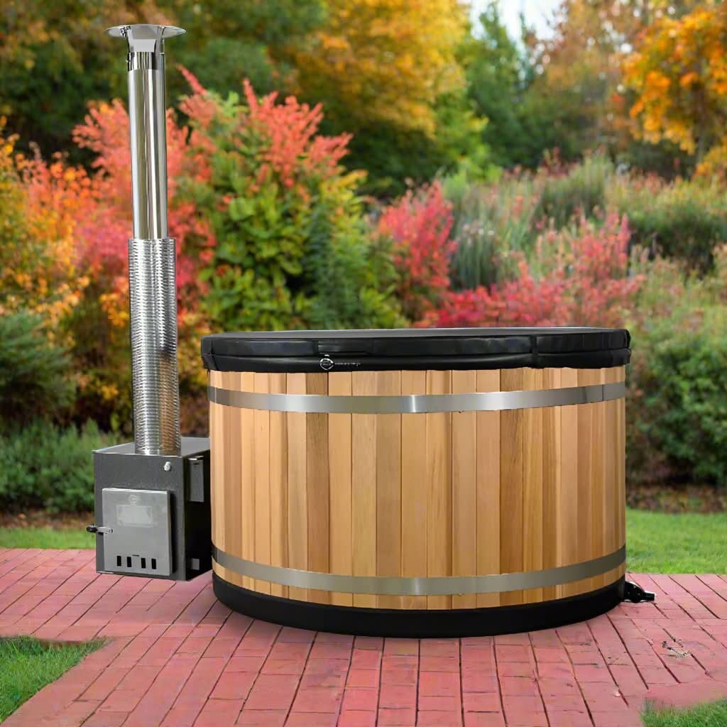 Almost Heaven Hot Tubs Almost Heaven Kirami 4 Person Wood Fired Hot Tub