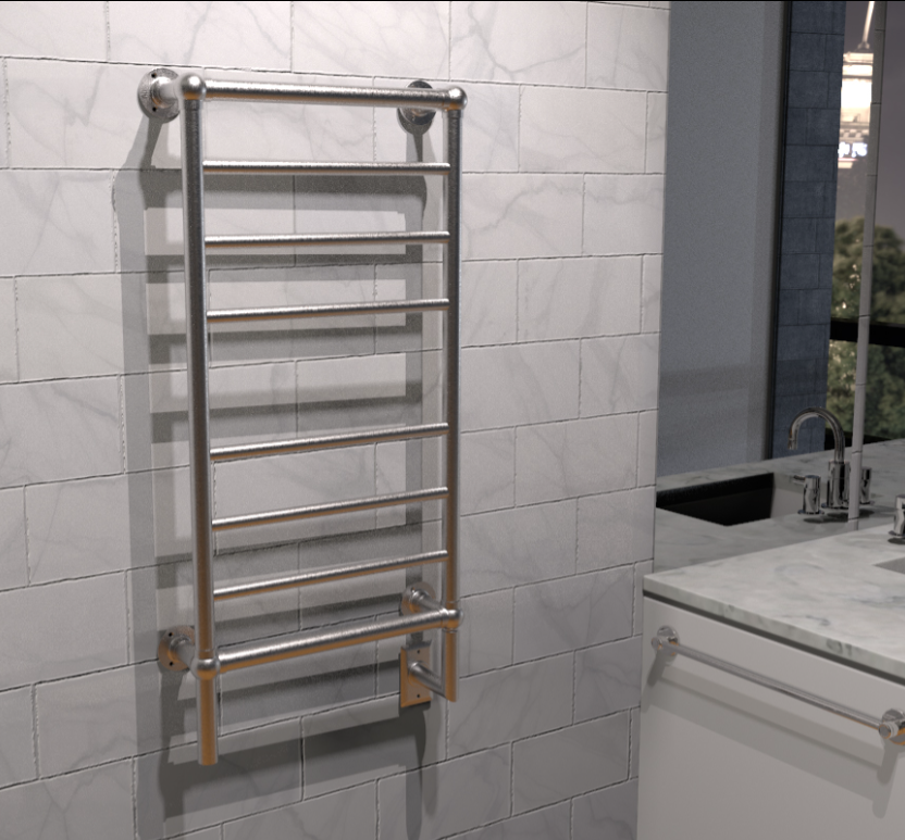 Amba Heated Towel Rack Amba Traditional Model T-2040 8 Bar Hardwired Towel Warmer