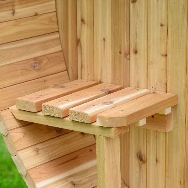 Almost Heaven Saunas Almost Heaven Charleston 4 Person Canopy Barrel Sauna