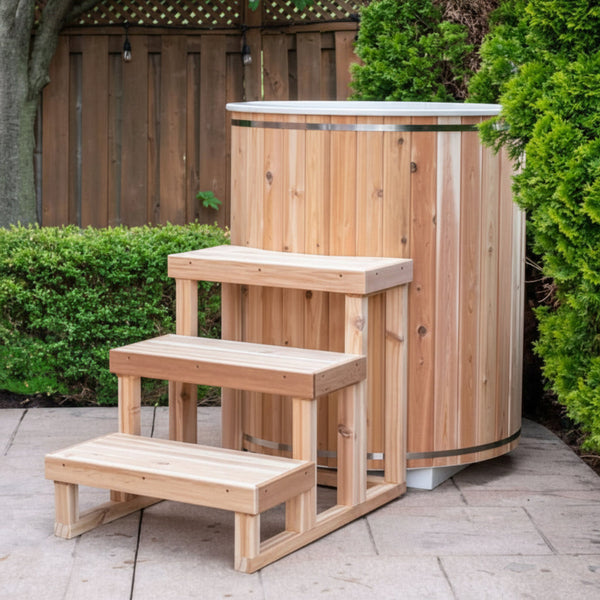 Almost Heaven Saunas and Cold Plunges Almost Heaven Salem 2 Person Outdoor Barrel Sauna Detox Package