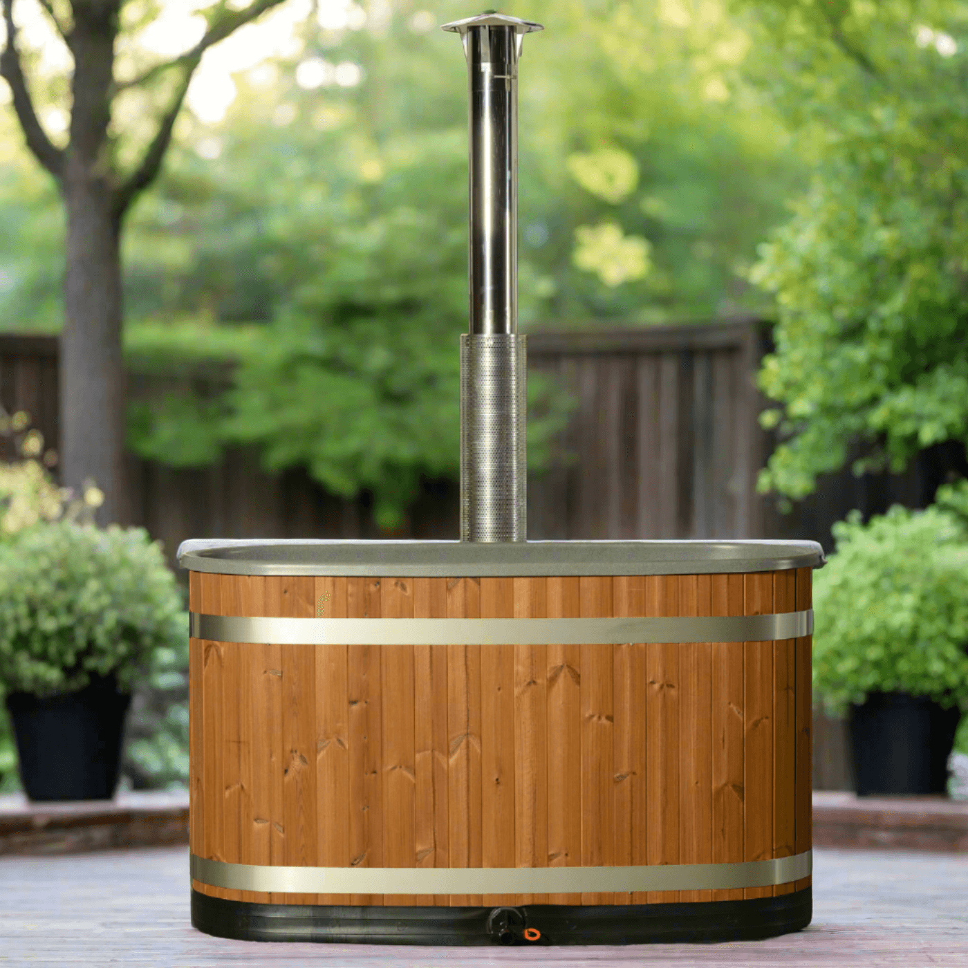 Almost Heaven Hot Tubs Almost Heaven Sindri 2 Person Wood Fired Hot Tub