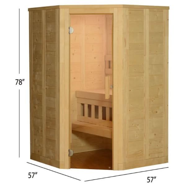 Almost Heaven Saunas Almost Heaven Sutton 2 Person Indoor Sauna