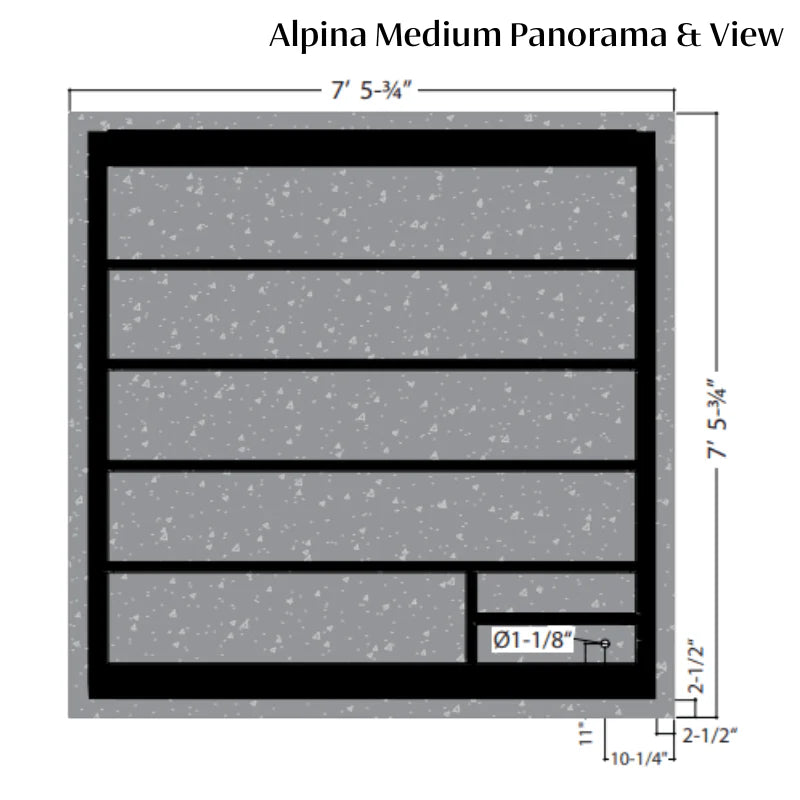 Almost Heaven Saunas Almost Heaven Alpina Outdoor Sauna Heritage Collection