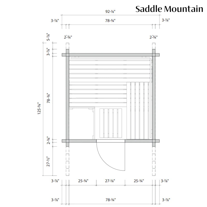 Almost Heaven Saunas Almost Heaven Saddle Mountain Outdoor Sauna Heritage Collection