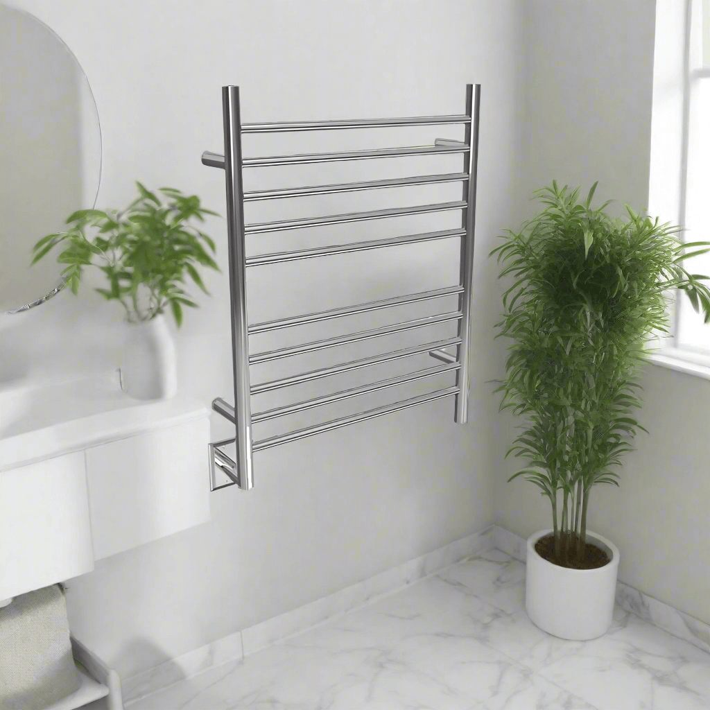 Amba Towel Racks Amba Radiant Hardwired + Plug-in Combo Straight 10 Bar Towel Warmer