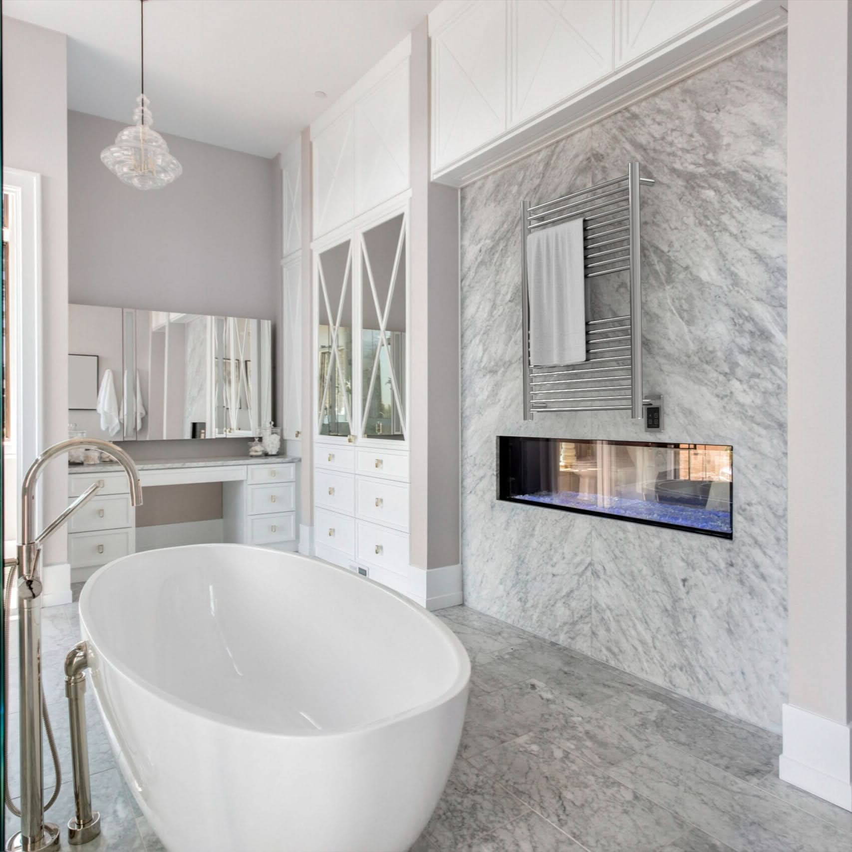 Amba Towel Racks Amba Antus A2836.2 Heated Towel Rack with 20 Bars