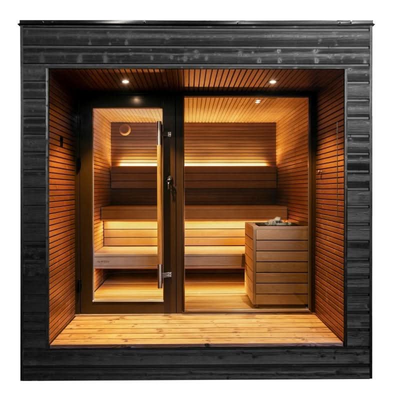 Auroom Saunas Auroom Arti 5 Person Modular Outdoor Cabin Sauna