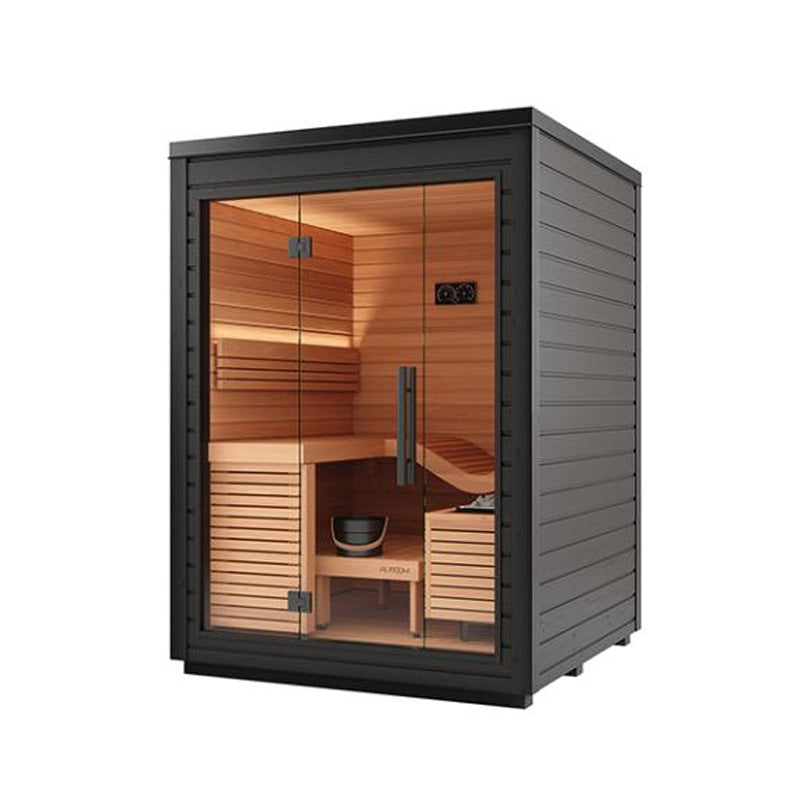 Auroom Saunas Auroom Aura 2 Person Modular Outdoor Home Sauna Kit