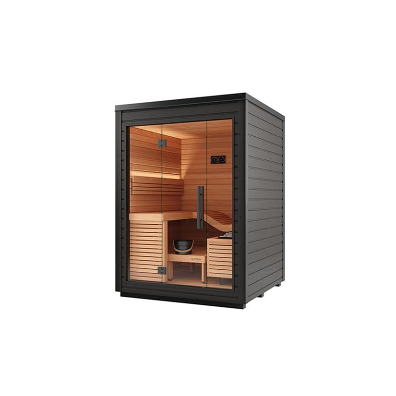 Auroom Saunas Auroom Aura 2 Person Modular Outdoor Home Sauna Kit