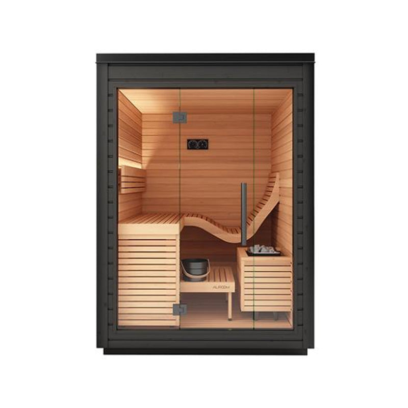 Auroom Saunas Auroom Aura 2 Person Modular Outdoor Home Sauna Kit